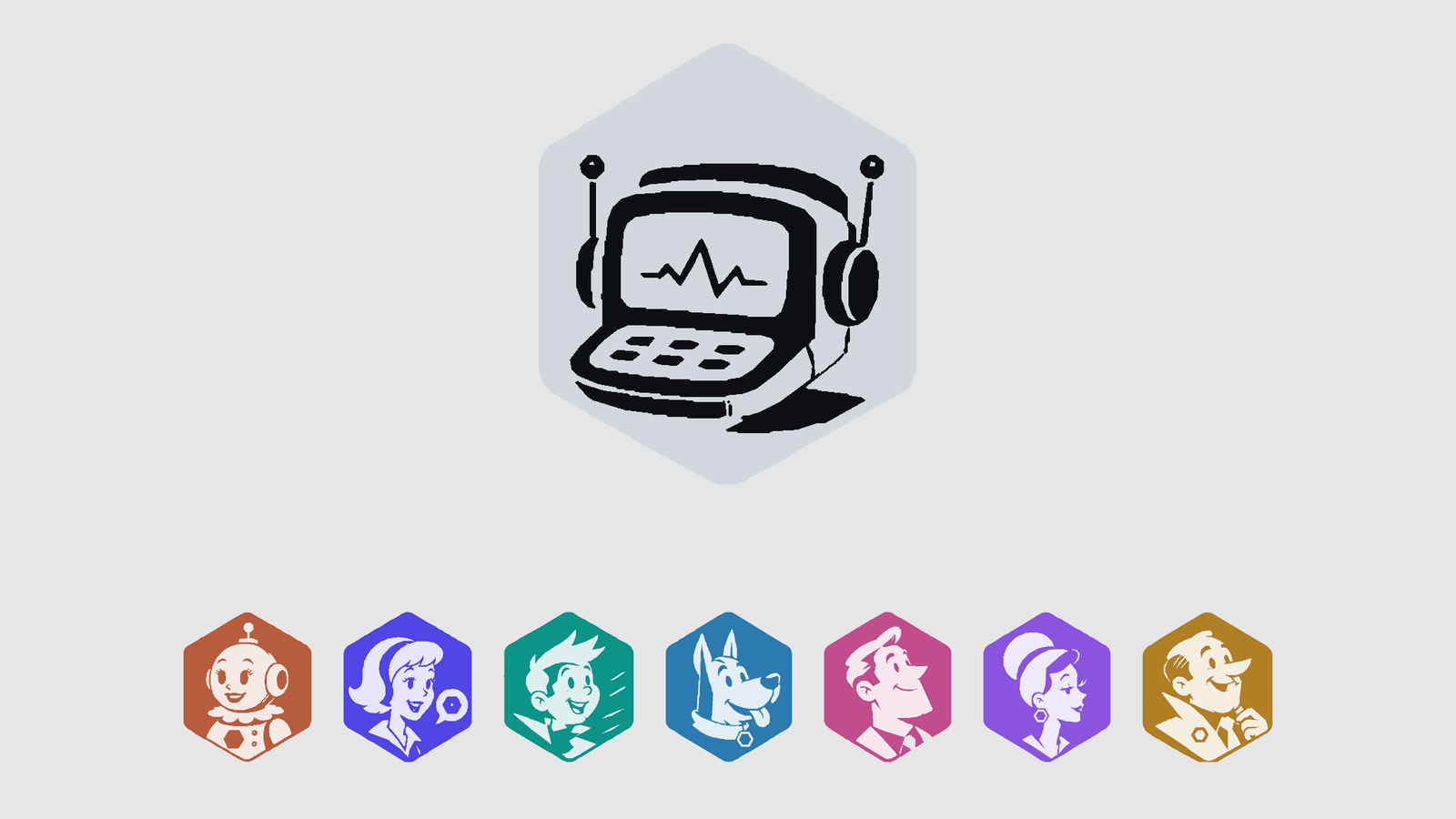 Jetson platform mascot badge above the seven Jetson app marks: Rosie, Judy, Elroy, Astro, George, Jane and Spacely